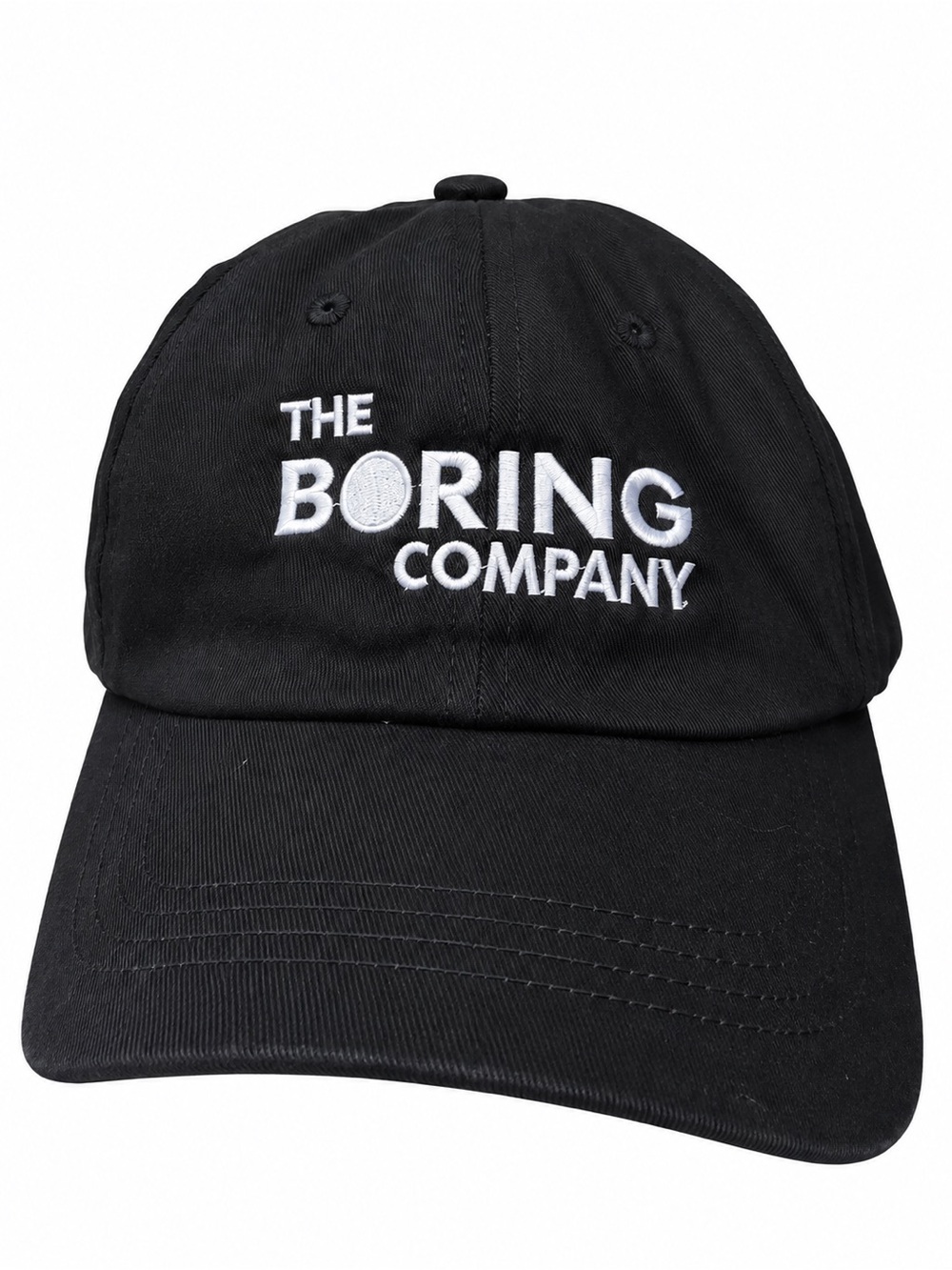 The Boring Company logo Black Embroidered Logo Baseball Cap – New Condition